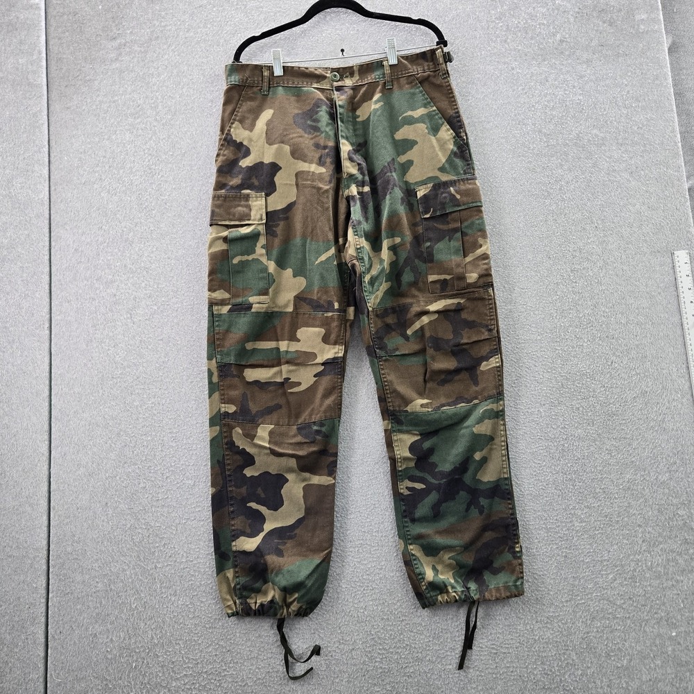 Rothco Men Pants M‎ Camo Cargo Military Trousers RipStop Gorpcore